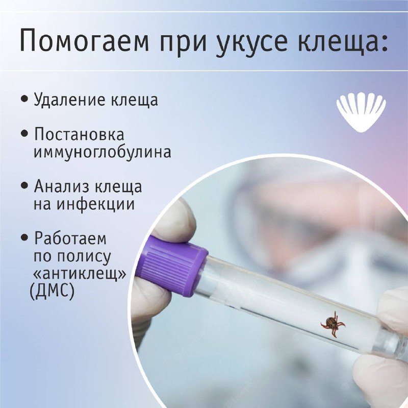 МЦ «Лотос» работает по полису «Антиклещ»
