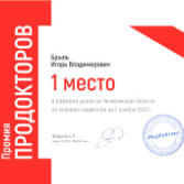 Победители Первой всероссийской премии ПроДокторов-2020 Победители Первой всероссийской премии ПроДокторов-2020