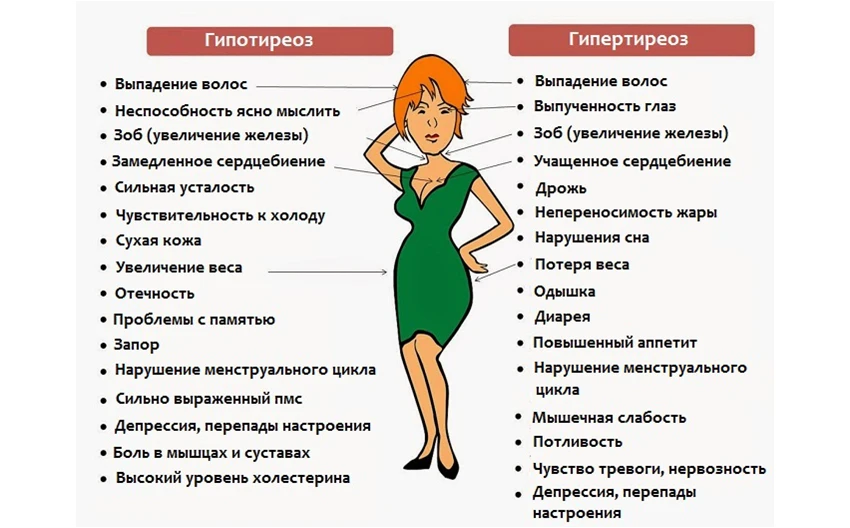 Гипотиреоз у женщин: как распознать? Тест на гипотиреоз